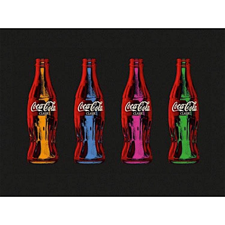 Pop art Schilderij 4 Flesjes Cola - Kopen foto 1