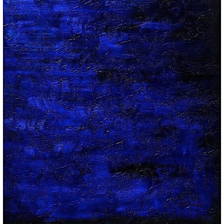 Schilderij donkerblauw abstract foto 1