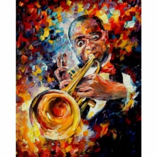 Muzikanten Schilderij Louis Armstrong - Kopen foto 1