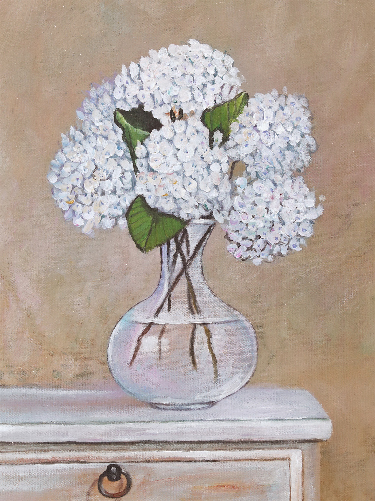 Voldoen knelpunt overtuigen Schilderij witte bloemen in vaas | Kunst voor in huis