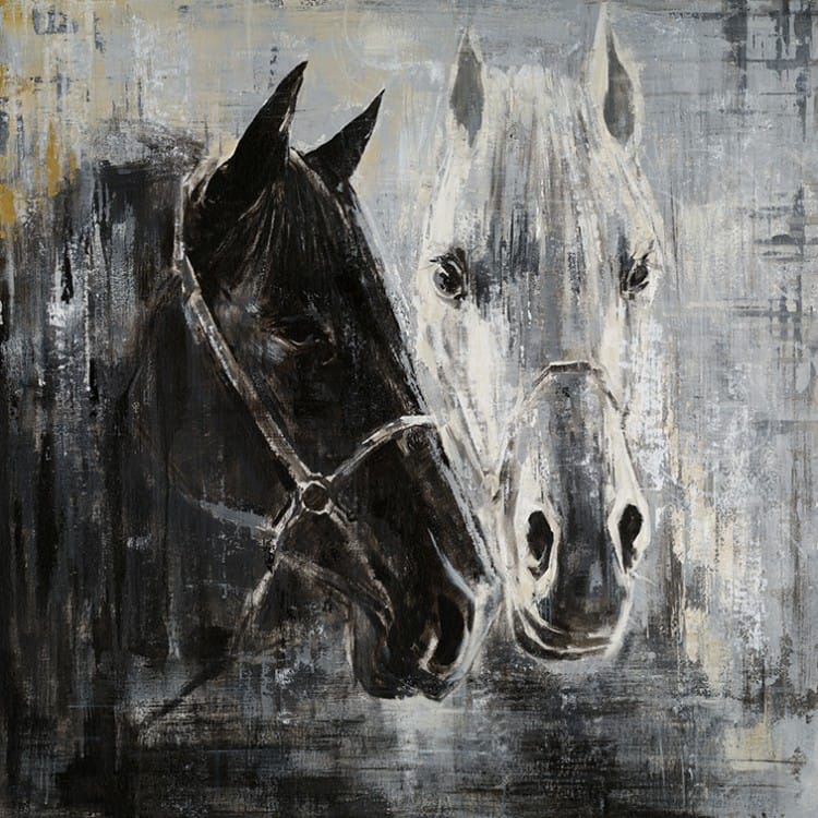 Verrassend Schilderij van Paard in zwart wit - Te koop | Kunst voor in huis PV-24