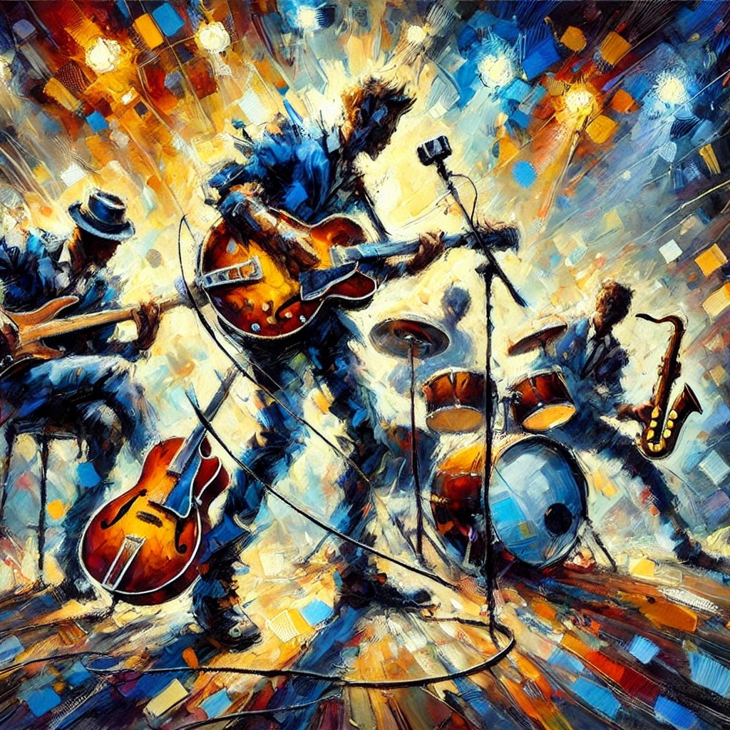 アート・デザイン・音楽 C-C-B photography Modern Muzikanten Schilderij | Kunst voor in huis