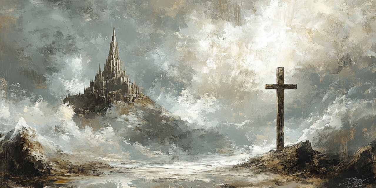 Olieverfschilderij De Hemelpoort – Spirituele kunst op doek foto 1