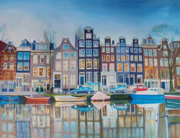 Schilderij Amsterdamse Grachten | Kunst in huis