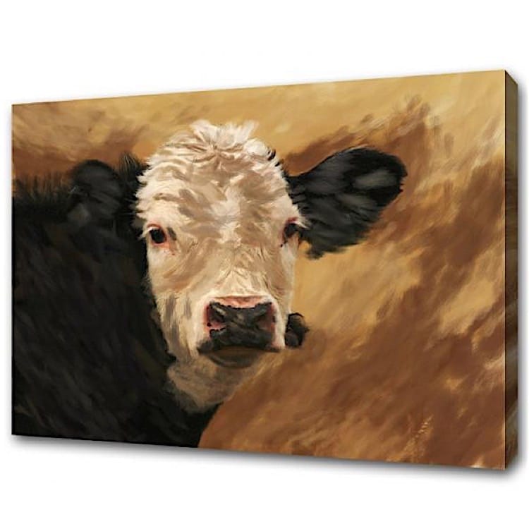 Handgeschilderde koeien Friese Hollander foto 1