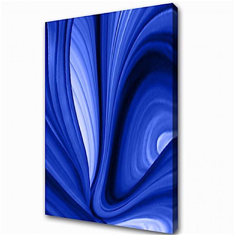 Schilderij Blauw modern Zwart - Kopen foto 1