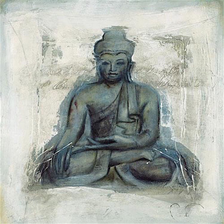 Schilderij buddha dhamma foto 1
