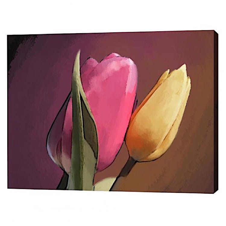 Schilderij passie tulpen foto 1