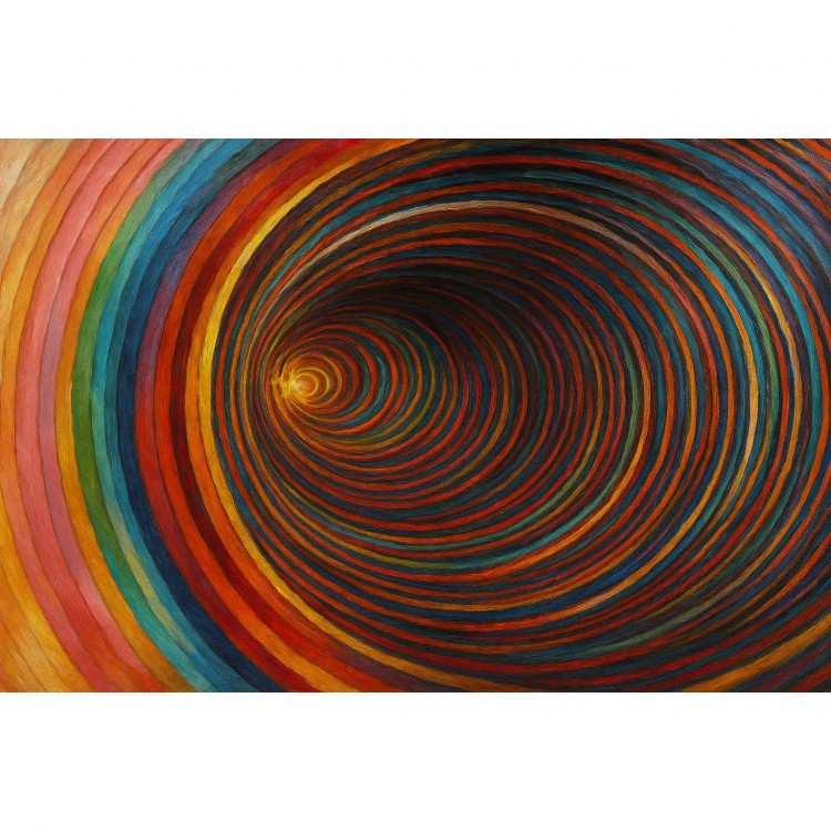 De Moderne Trechter – Hypnotiserend abstract schilderij foto 2