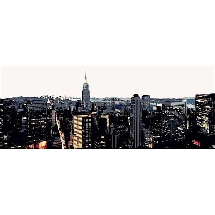 Olieverf schilderij Sky New York foto 1