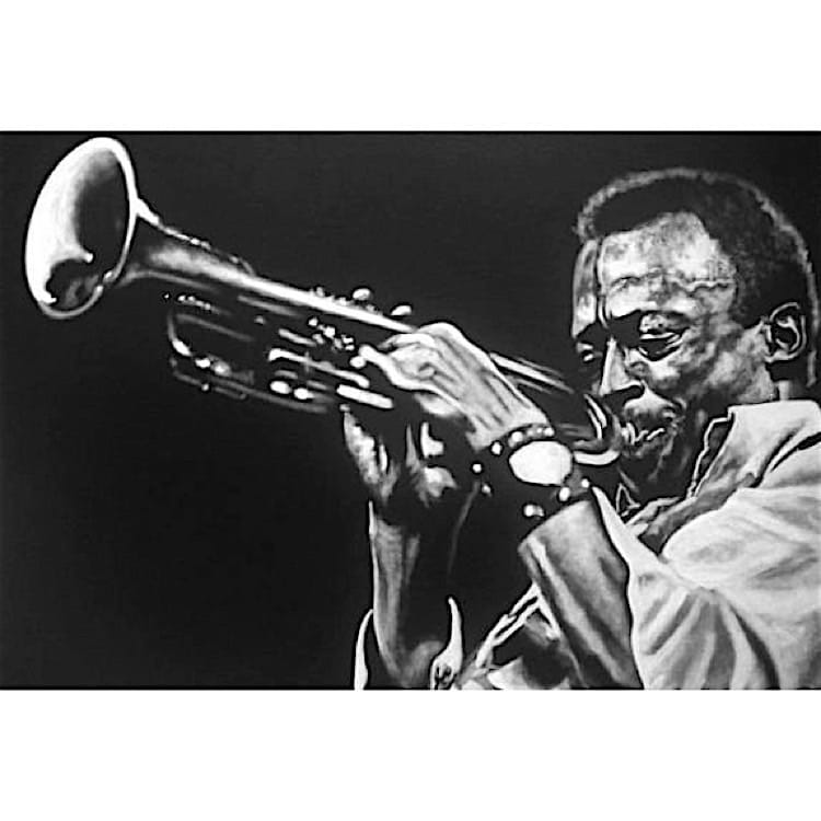 Schilderij Miles Davis foto 1