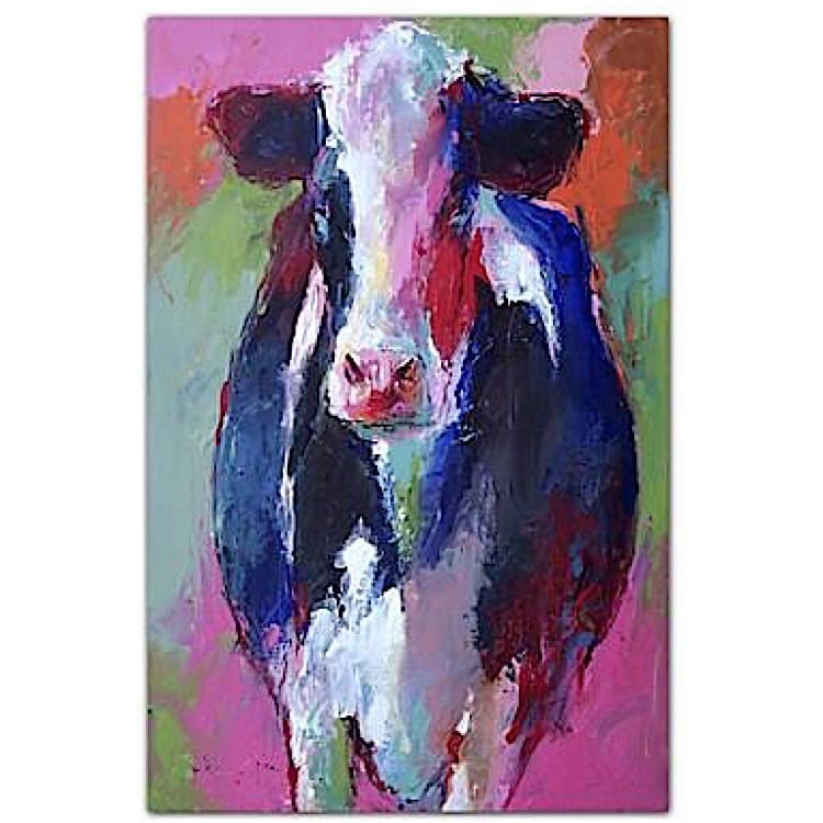 Schilderij vrolijke koeien foto 1