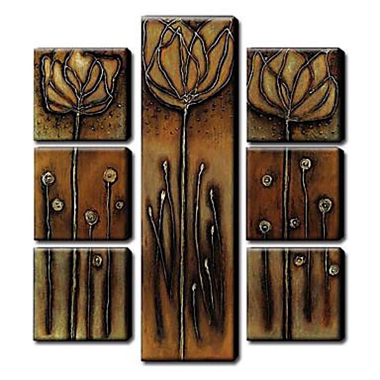 Schilderij Bloem 7 luik foto 1