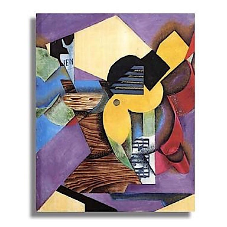 Abstract schilderij modern met paars - Kopen foto 1
