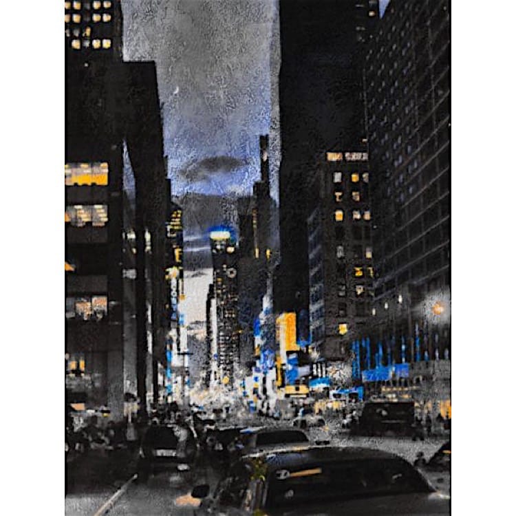 Olieverf schilderij New York foto 1