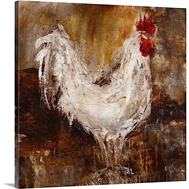 Dieren Schilderij abstracte Kip - Kopen foto 1