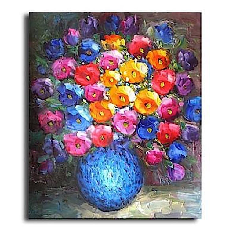 Schilderij kleurige bloemenpracht - Kopen foto 1