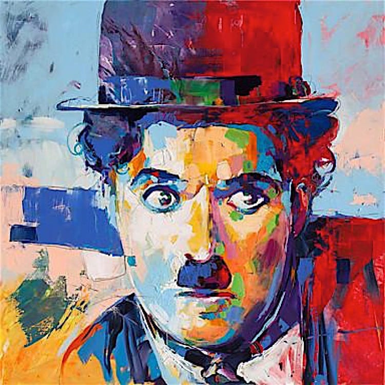 Schilderij Charlie Chaplin foto 1