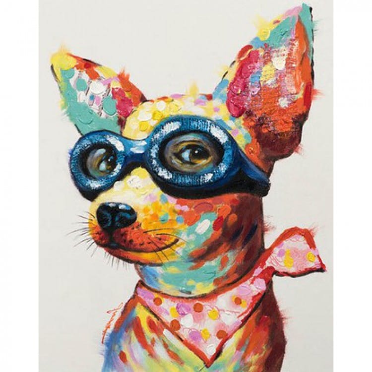 Economie doel Algebraïsch Pop art kunst Schilderij Grappige Hond | Kunst voor in huis