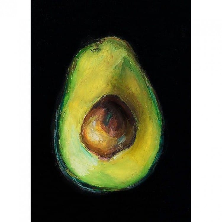 Schilderij van avocado foto 1