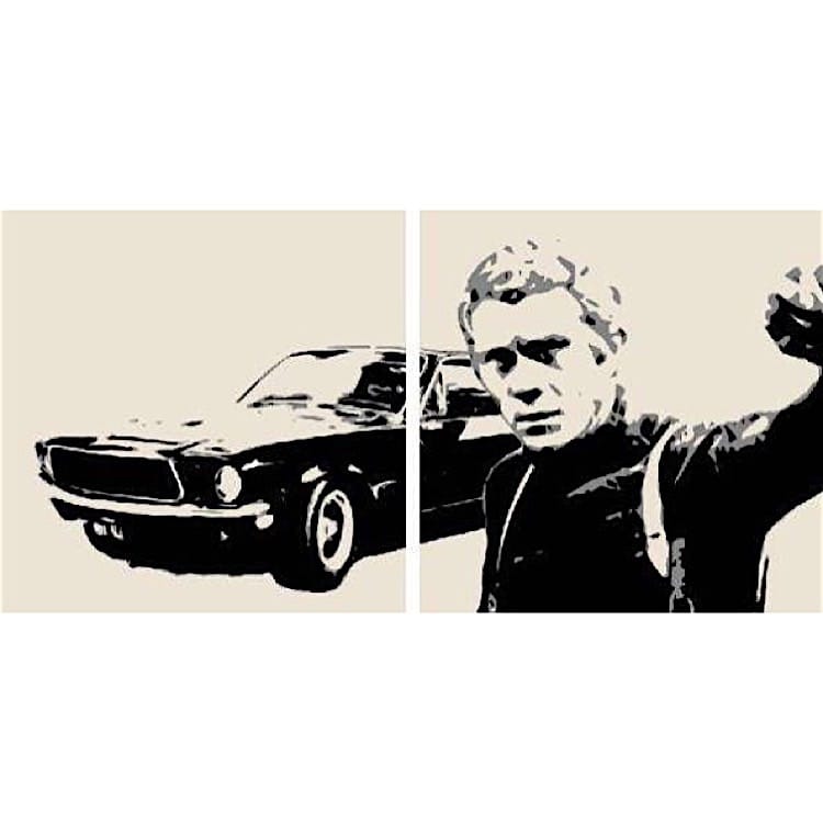 Olieverf schilderij Steve McQueen foto 1