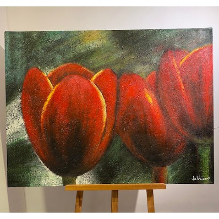 Uitverkoop tulpen lente 90 x 120 foto 1