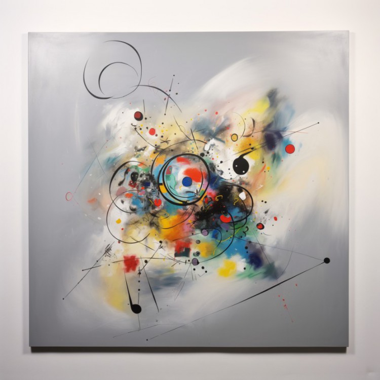 Geometrische Harmonie Abstract Modern Schilderij Kunst Voor In Huis