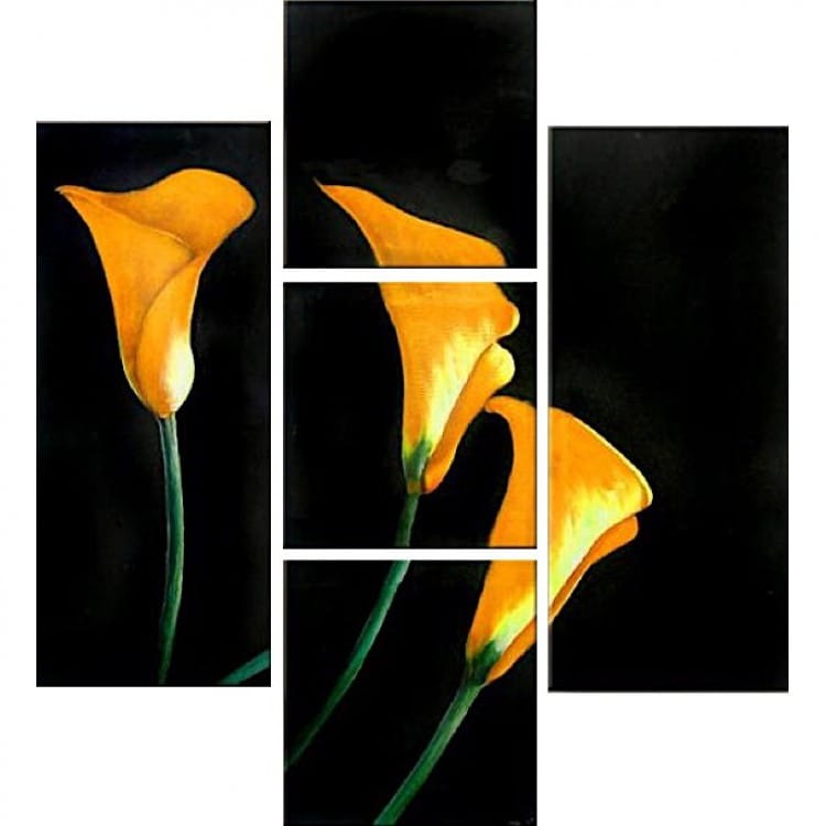 Schilderij gele aronskelk foto 3