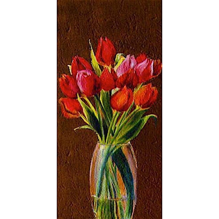 Bloemenschilderij Parkiettulpen - Kopen foto 1