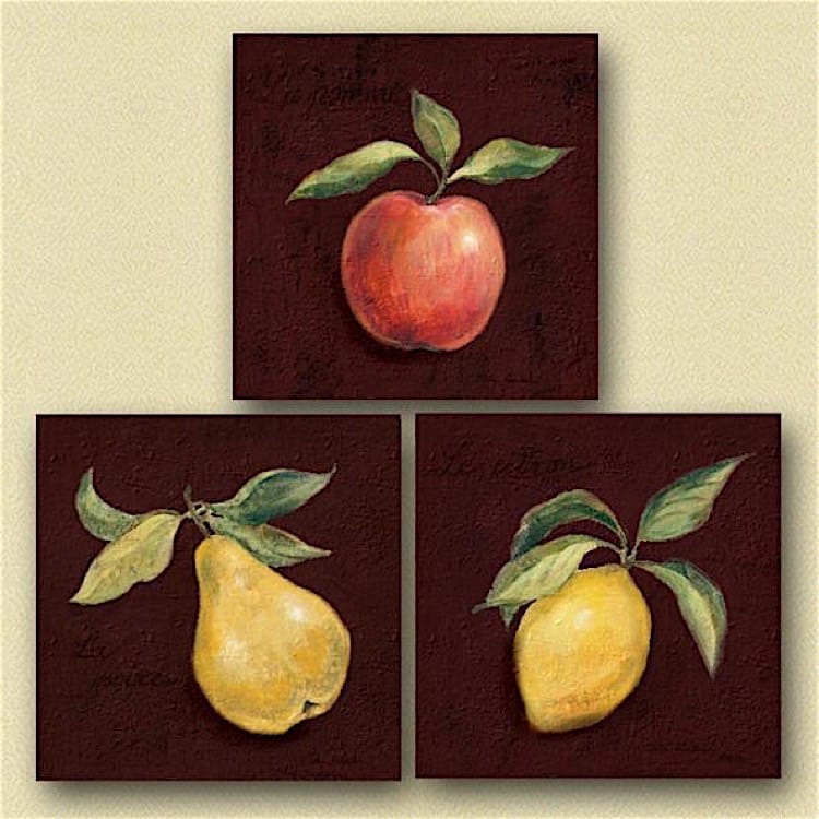 Stilleven schilderij Geplukt Fruit - Kopen foto 1
