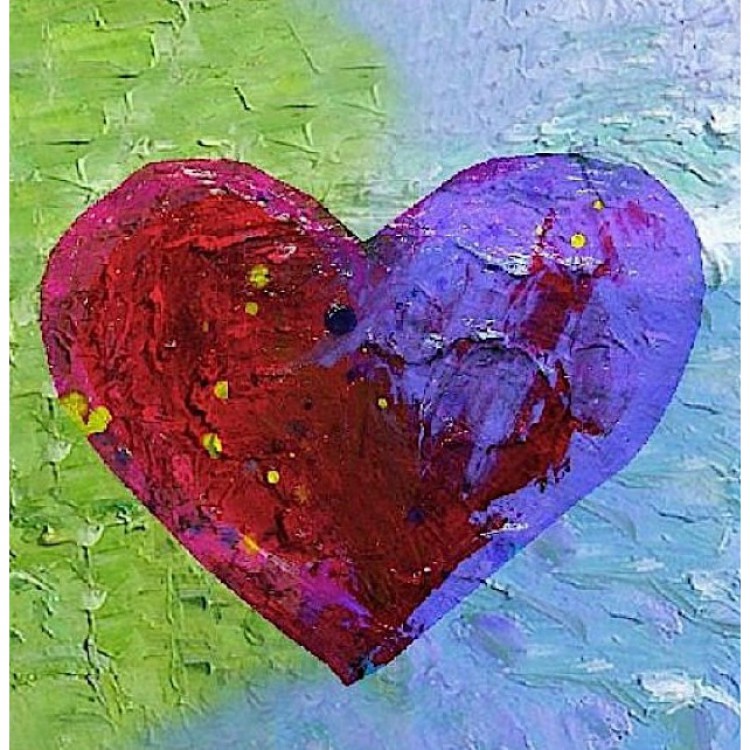 Olieverf schilderij hartstochtelijkheid Kopen foto 2