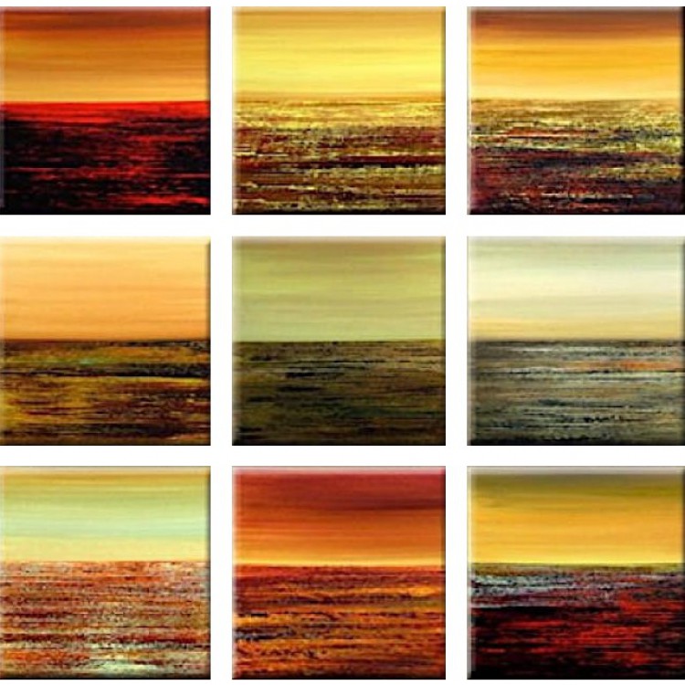 Meerluik schilderij oneindige zee foto 2