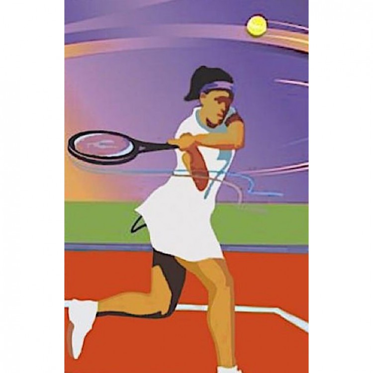 Olieverf schilderij Tennis I foto 2