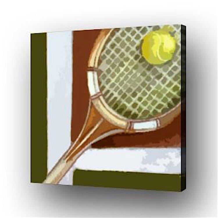 Olieverf schilderij Tennis II foto 1