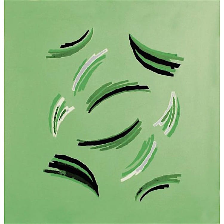 Muurdecoratie schilderij Groen foto 1