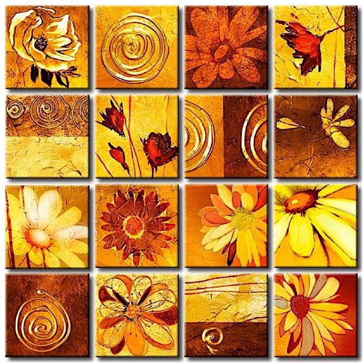 Olieverfschilderij herfst bloemen kopen foto 1