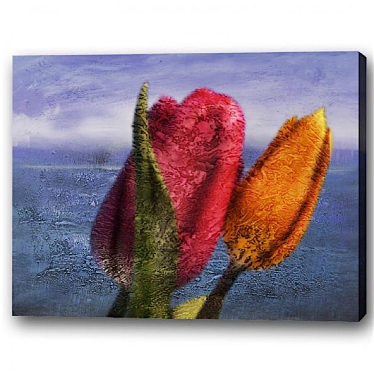 Olieverf schilderij Hollandse Tulpen foto 1