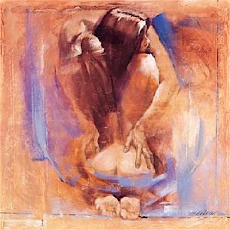 Figuratief schilderij betoverde Vrouw - Kopen foto 1