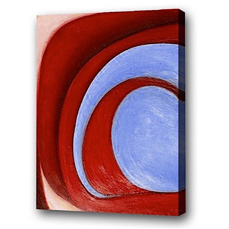 Olieverf schilderij de rode ring foto 1