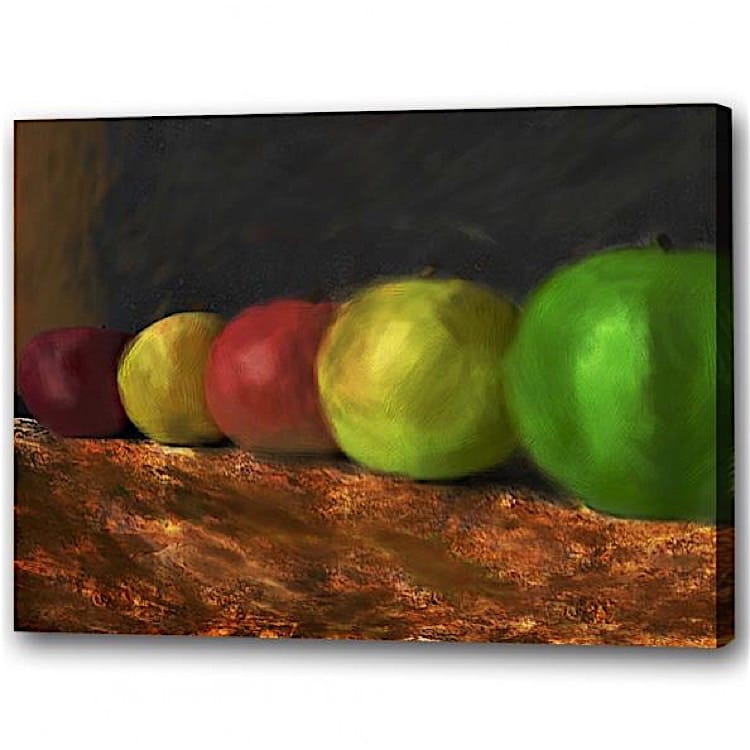 Olieverfschilderij Appels foto 1
