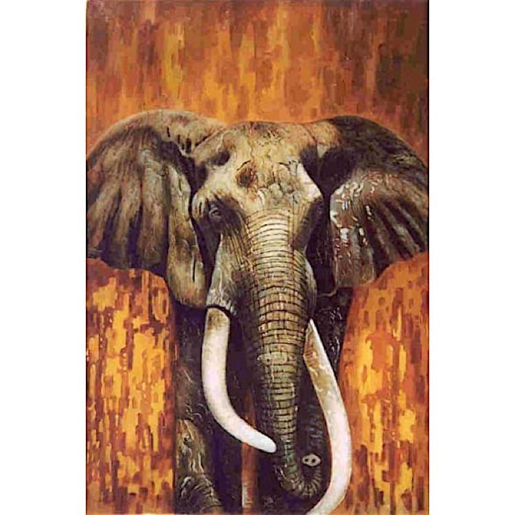 Dieren Schilderij Olifant VIII - Te Koop foto 1