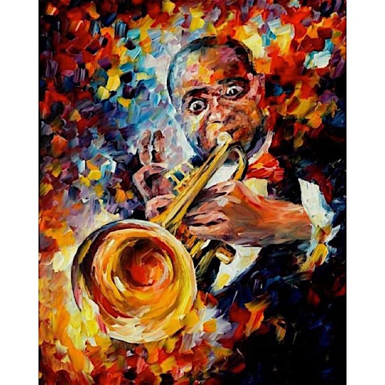 Muzikanten Schilderij Louis Armstrong - Kopen foto 1