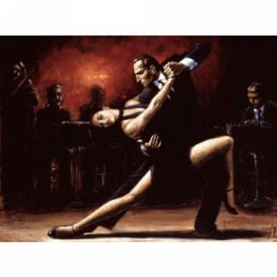 Schilderij Tango in Parijs foto 1