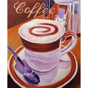 Schilderij kopi luwak koffie foto 2