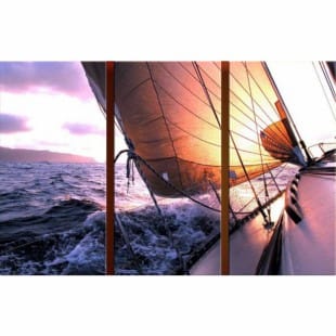 Olieverf Schilderij de zeilboot - Kopen foto 1