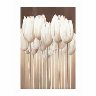 Schilderij mooie witte tulpen foto 1