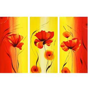 Schilderij bloemen fantasie foto 2