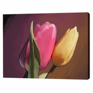 Schilderij passie tulpen foto 1