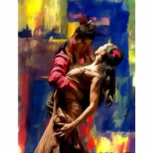 Schilderij Pure tango foto 1
