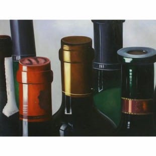 Schilderij de Wijnflessen foto 1